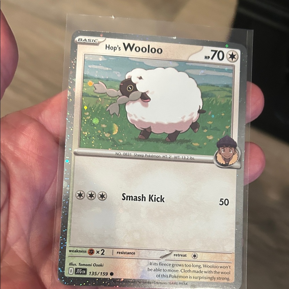 Pokemon Wooloo and Dubwool Promo‎ Cosmos Holo cards from Journey Together Set - Picture 2 of 3